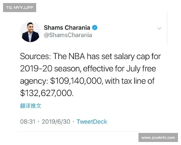NBA新赛季工资帽升至1.87亿美元 奢侈税线突破2.3亿元创历史新高